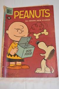 lot 16 image: April 1961 Dell Peanuts Comic Book with Charlie Brown and Snoopy