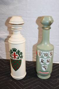 lot 153 image: Set of 2 Vintage Old Fitzgerald Ceramic Decanters