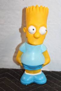 lot 195 image: Bart Simpson Coin Bank Figure 9 Inch Tall