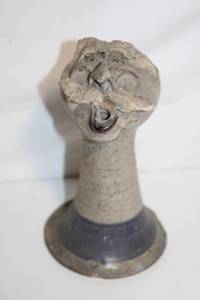 lot 230 image: Unique Handcrafted Ceramic Whistle with Facial Design