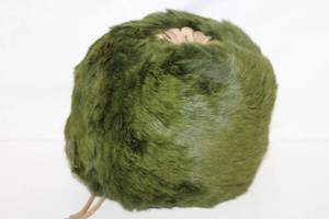 lot 231 image: Green Faux Fur Drawstring Bag