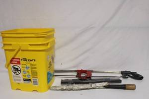 lot 239 image: Collection of Hand Tools and Tidy Cats Litter Container