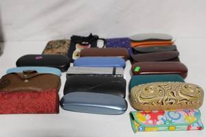 lot 254 image: Collection of 14 Eyeglasses Cases Including Nine West and I.A. Eyeworks