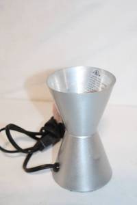lot 266 image: Used Aluminum Electric Cone Lamp
