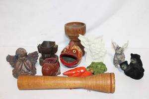 lot 278 image: Assorted Collection of Decorative Figurines and Candle Holders