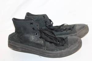lot 282 image: Used Black Converse All Star High Top Sneakers