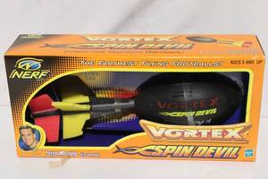 lot 290 image: Nerf Vortex Spin Devil Football with Spinning Tail