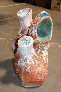 lot 298 image: Unique Handcrafted Multicolored Ceramic Sculpture