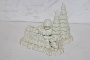 lot 375 image: Snowbabies Figurine with Bunny and Trees in Original Box