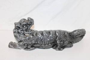 lot 409 image: Handcrafted Dragon Figurine with Intricate Details