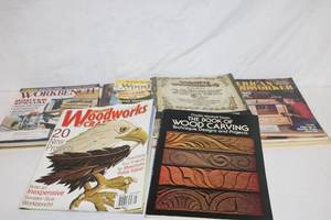 lot 418 image: Collection of 10 Woodworking and Carving Books and Magazines