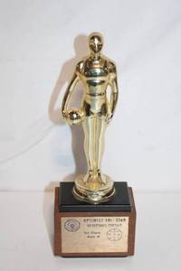 lot 444 image: Optimist Tri-Star Basketball Contest Trophy for Age 9