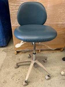 lot 31 image: MSRP $900 Adec Doctors Stool - Height & Back Adjustable - Great Working Condition