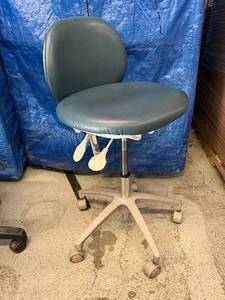 lot 36 image: MSRP $900 Adec Doctors Stool - Height & Back Adjustable - Great Working Condition