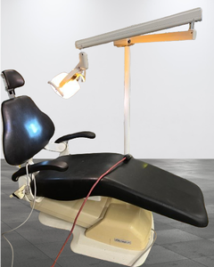 lot 4 image: MSRP $5000 DentalEZ Power Motion Dental Chair With 3 Programmed Settings With A Push Of A Button On The Remote WDetachable Swing Arm & Light  Would Make An Amazing Ink Bed Or&nbspEsthetician&nbspChair