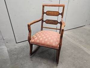 Neoclassical Inlaid Rocking Chair