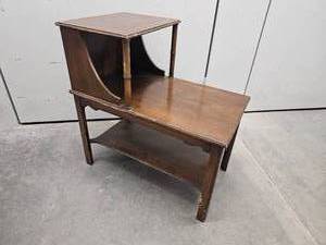 Rattan Styled Two-Tier Side Table