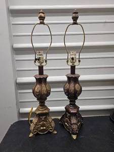 Tuscan Styled Table Lamp Pairing