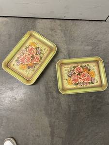Floral Bouquet Vintage TV Trays