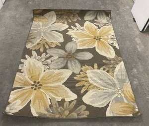 Ultimate Innovations Floral Area Rug - Island Escape - Gray
