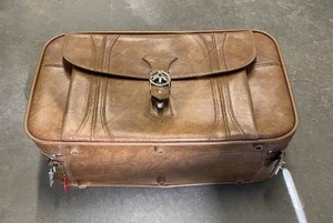 Mid-Century Vintage Leather Luggage Pair - American Tourister