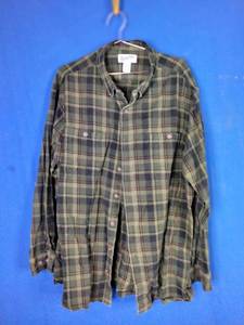 lot 9 image: Mens Duluth Trading Flannel Shirt - Size 2XL - Multi Color - Relaxed Fit