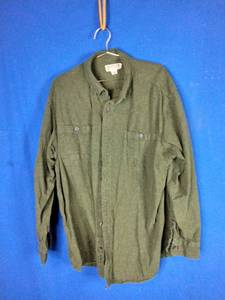 lot 11 image: Mens Duluth Trading Flannel Shirt - Size 2XL - Green - Relaxed Fit