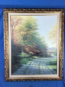 lot 30 image: 28x34 Autumn Countryside Lithograph Print