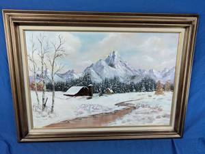 lot 33 image: LaVerne Jaeger Original Painting on Canvas 37x27