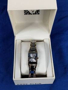 lot 83 image: Anne Klein Womens Silvertone Dial Two-Tone Bracelet Watch