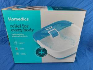 lot 90 image: Homedics Bubble Bliss Foot Bubbler with Heat