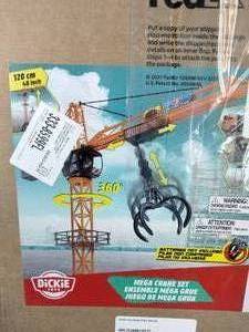 lot 97 image: Dickie Toys Mega Crane Remote Control Set with Truck