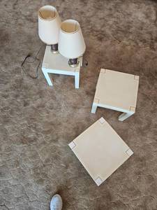 lot 5 image: Tables and lamps