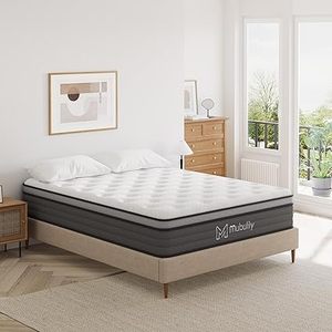 lot A-385 image: Queen Mattress,8 Inch Hybrid Mattress in a Box with Gel Memory Foam,Motion Isolation Individually Wrapped Pocket Coils Mattress,Pressure Relief,Medium Firm Support