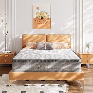 Queen Mattress, 12 Inch Cooling-Gel Memory Foam in a Box, Motion Isolation Individually Wrapped Pocket Coils Mattress,Pressure Relief,Back Pain Relief & Cooling,CertiPUR-US