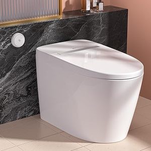 lot H-83 image: LEIVI Smart Toilet with Built-in Heated Seat, Tankless Toilet with Auto Flushing, Adjustable Seat Temp, Flush Remote Control, Elongated