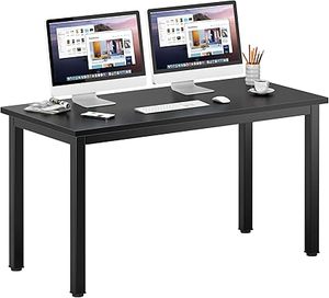 lot O-241 image: DlandHome 63 inches X-Large Computer Desk, Composite Wood Board, Decent and Steady Home Office DeskWorkstationTable