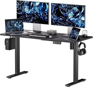 lot O-272 image: Electric Standing Desk - Adjustable Height with Memory Preset, 55 x 24 Inches Ergonomic Design Stand Up Home Office Standing Desk