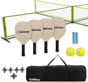 lot S-448 image: Triumph Sports 4 Square VolleyballBadminton Combo and Pickleball Combo Accessories Included - Multiple Styles Available