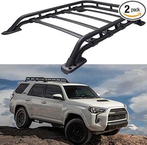 lot U-291 image: Roof Rack Basket Fit for Toyota 4Runner 2010-2024 Rooftop Cargo Basket Extra Bars Luggage Carrier