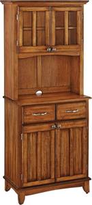 lot L-50-GR image: homestyles Buffet Of Buffets Brown Buffet with Hutch