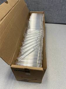 lot 16 image: Box of Corning PYREX Disposable Screw Cap Culture Tubes
