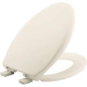 Lot of BEMIS Affinity Elongated Soft Close Plastic Closed Front Toilet Seat in Biscuit Removes for Easy Cleaning, Never Loosens    Customer Returns See Pictures