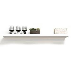 Lot of inPlace 47.3 in. W x 10.2 in. D x 2 in. H White MDF Floating Wall Shelf Customer Returns See Pictures
