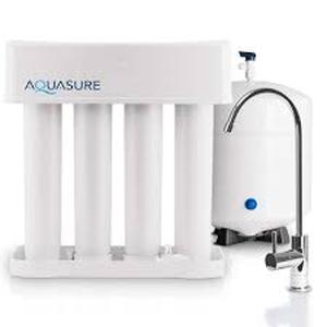 AQUASURE Premier Series 75 GPD Reverse Osmosis Water Filtration System with Chrome Finished Faucet  Customer Returns See Pictures