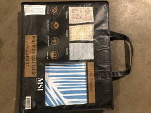 MSI Machine Washable Area Rug Customer Returns See Pictures