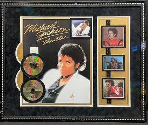 lot 414 image: Michael Jackson Thriller 25th Anniversary Framed Memorabilia
