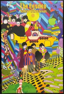 lot 420 image: The Beatles Yellow Submarine Framed Vinyl Picture
