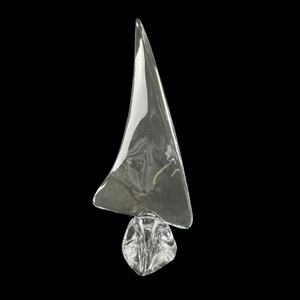 lot 301 image: Daum Crystal Sailboat Sculpture  Auction Estimate $800 - $1,600