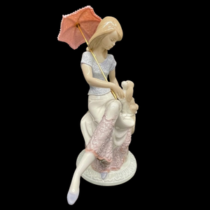 lot 317 image: Lladro 10th Anniversary Figurine with Parasol